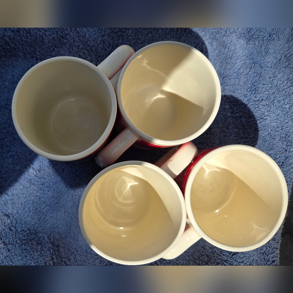 Campbell's Red Tomato Soup Ceramic Mugs - Set of 4 - Picture 9 of 12